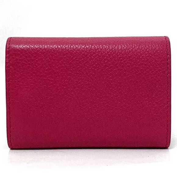 Saint Laurent Trifold Wallet Pink 459784 B680J 5619 Grain Leather SAINT LAURE... - Picture 2 of 10